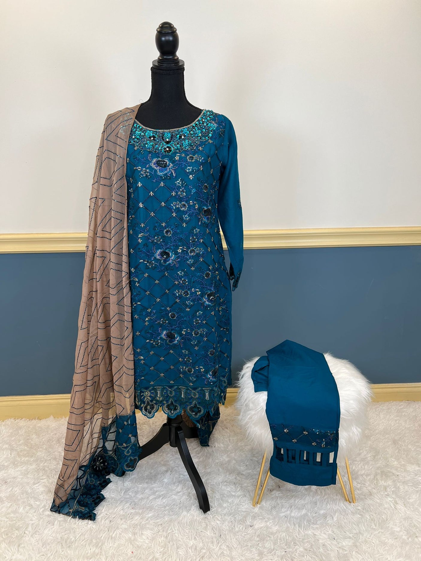 Pakistani Embroidered Party wear Ready To Ship