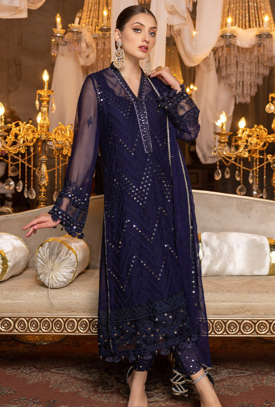 Merakish Chiffion By Shahzeb Textile Luxury Embroidered Collection 100% Original