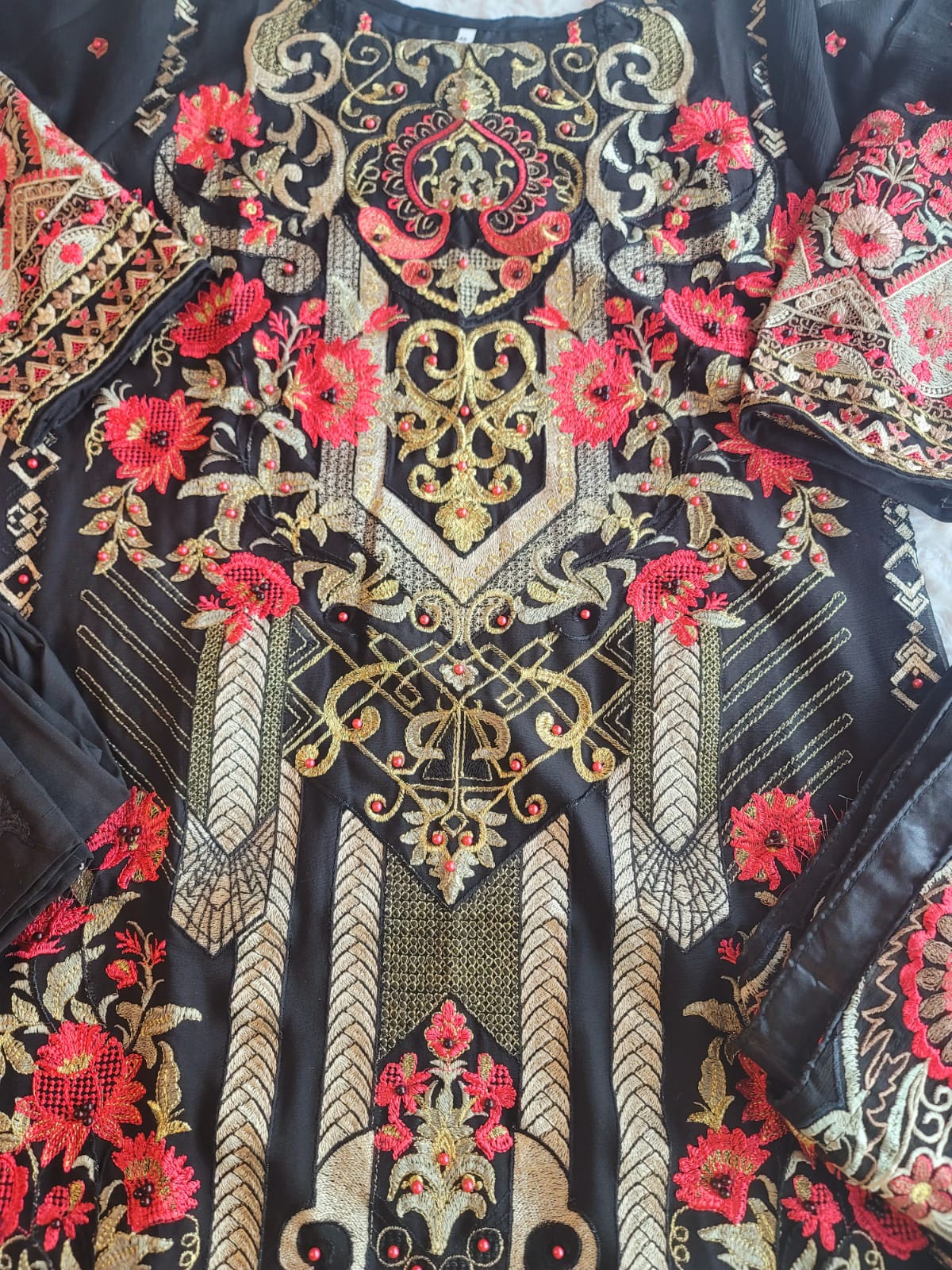 Pakistani Stitched Embroidery Party Wear Dresses Ready To Ship