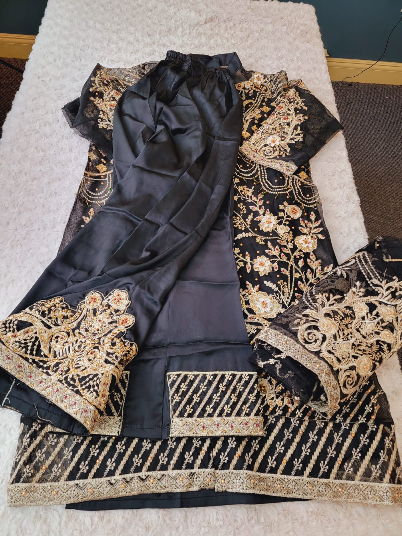 Pakistani Stitched Embroidery Party Wear Dresses Ready To Ship