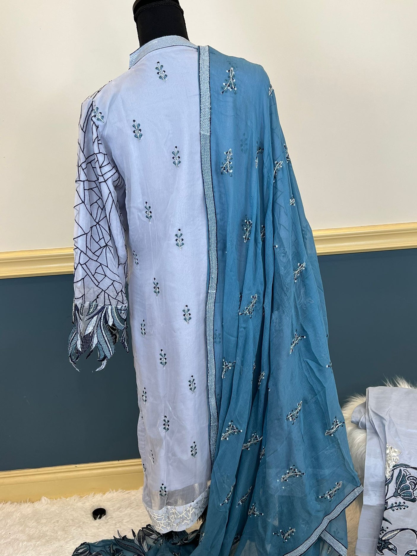 Pakistani Stitched Embroidery Party Wear Dresses Ready To Ship