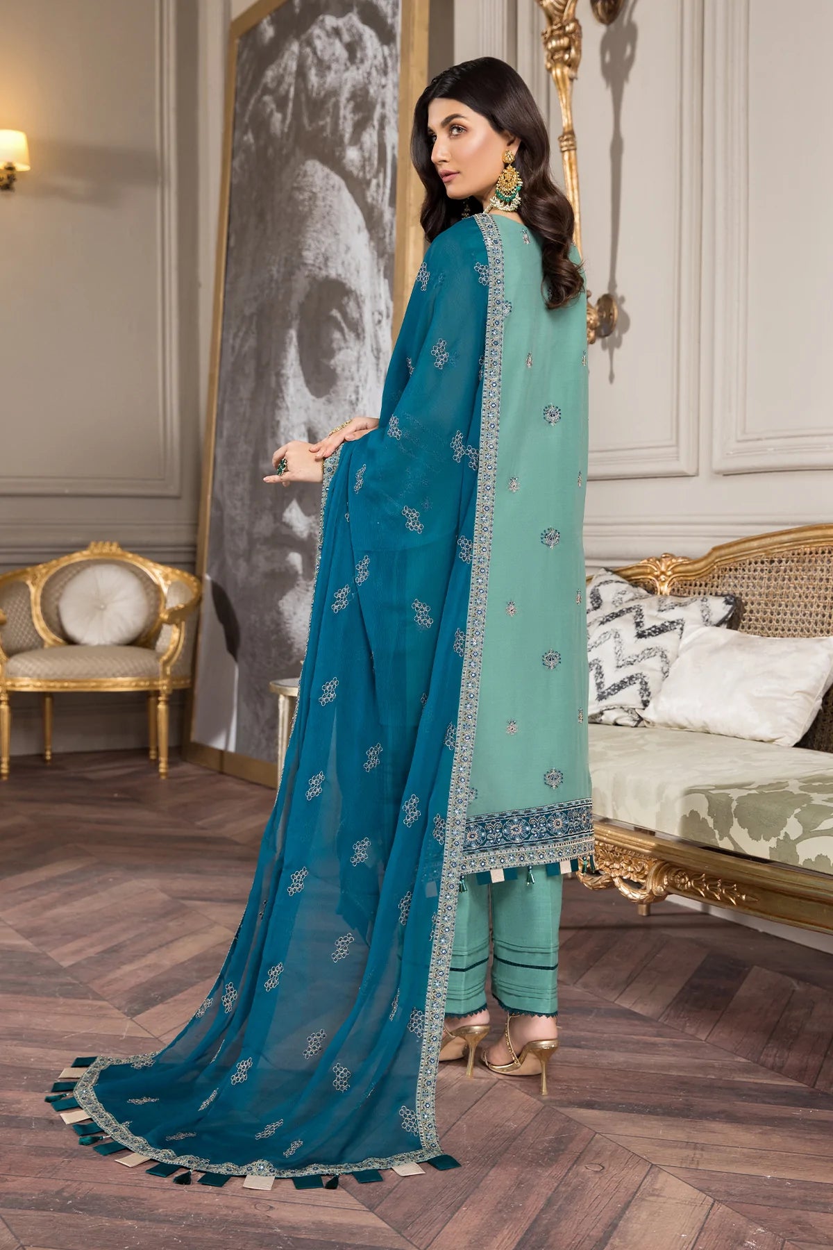 Alizeh Embroidered Chiffon Collection100% Original