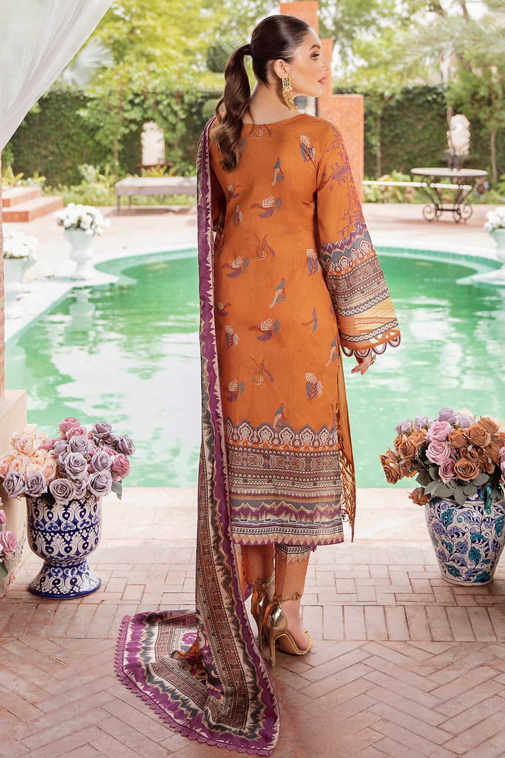 Mashaal By Ramsha Luxury Lawn 100% Original Ready To Ship