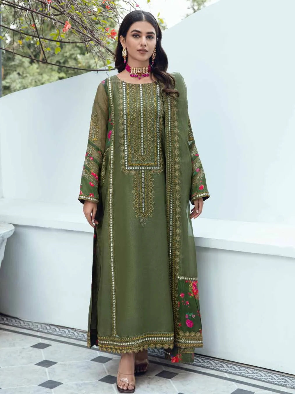 Aarzo by Charizma Premium Embroidered Luxury Chiffon Collection 100% Original