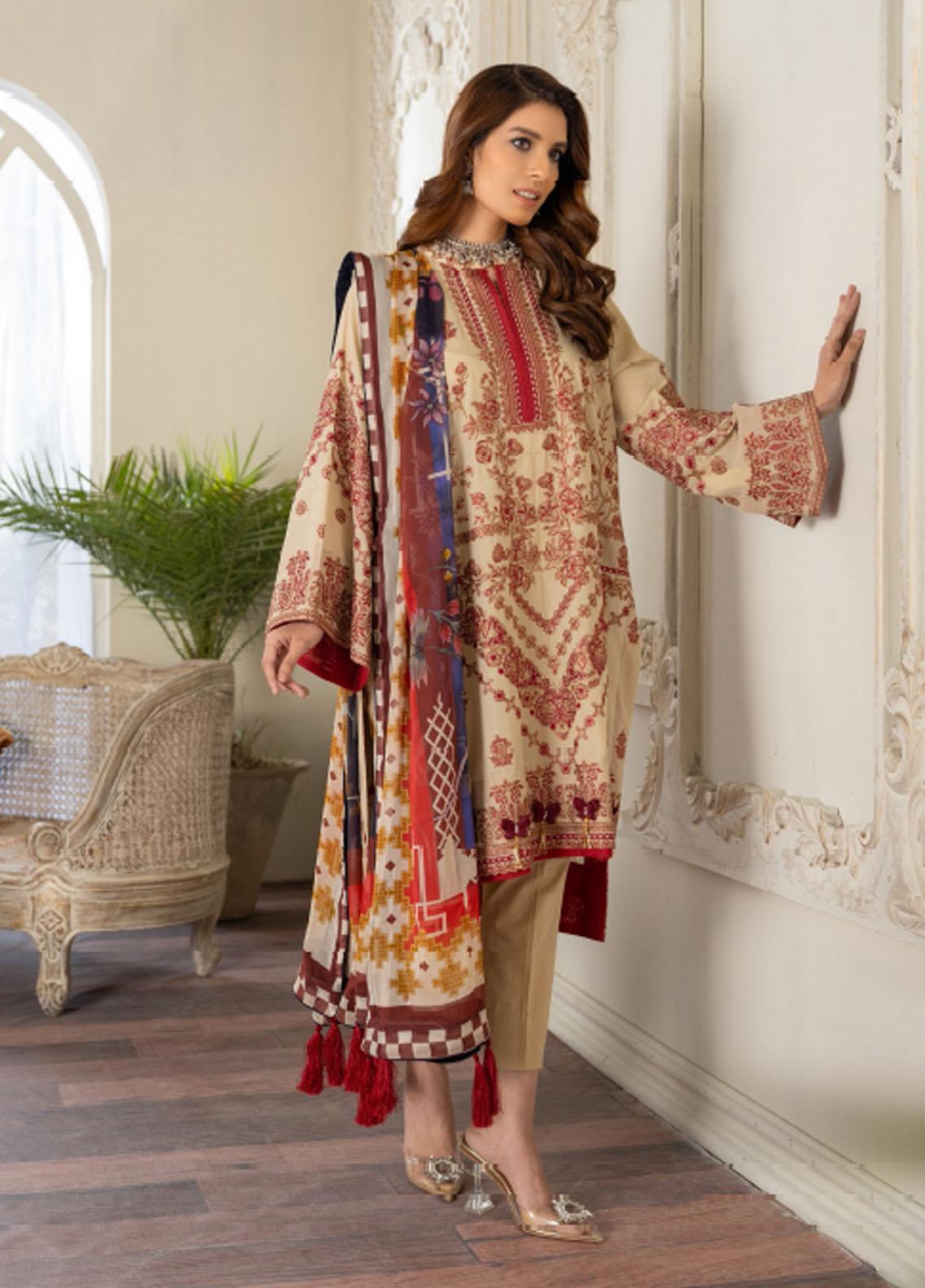 Freesia by Maryum N Maria Embroidered Lawn Collection 2021 -100% Original Guaranteed