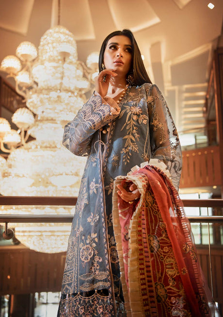 AIK Embroidered Chiffon Collection-100% Original Guaranteed