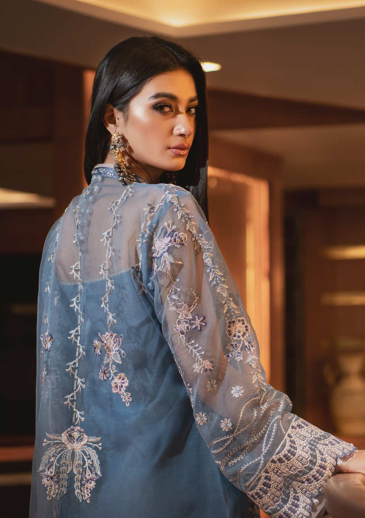 AIK Embroidered Chiffon Collection-100% Original Guaranteed
