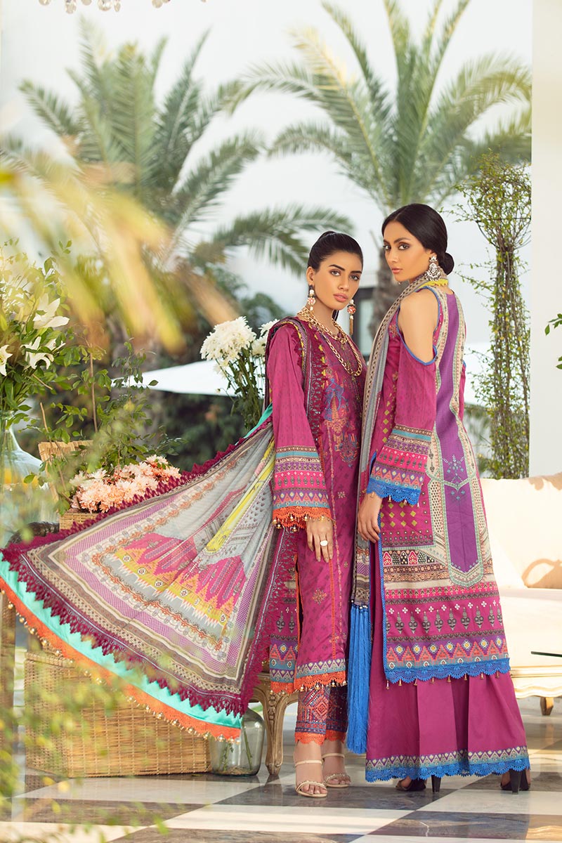 Rang Rasiya Embroidered lawn Collection-100% Original Guaranteed