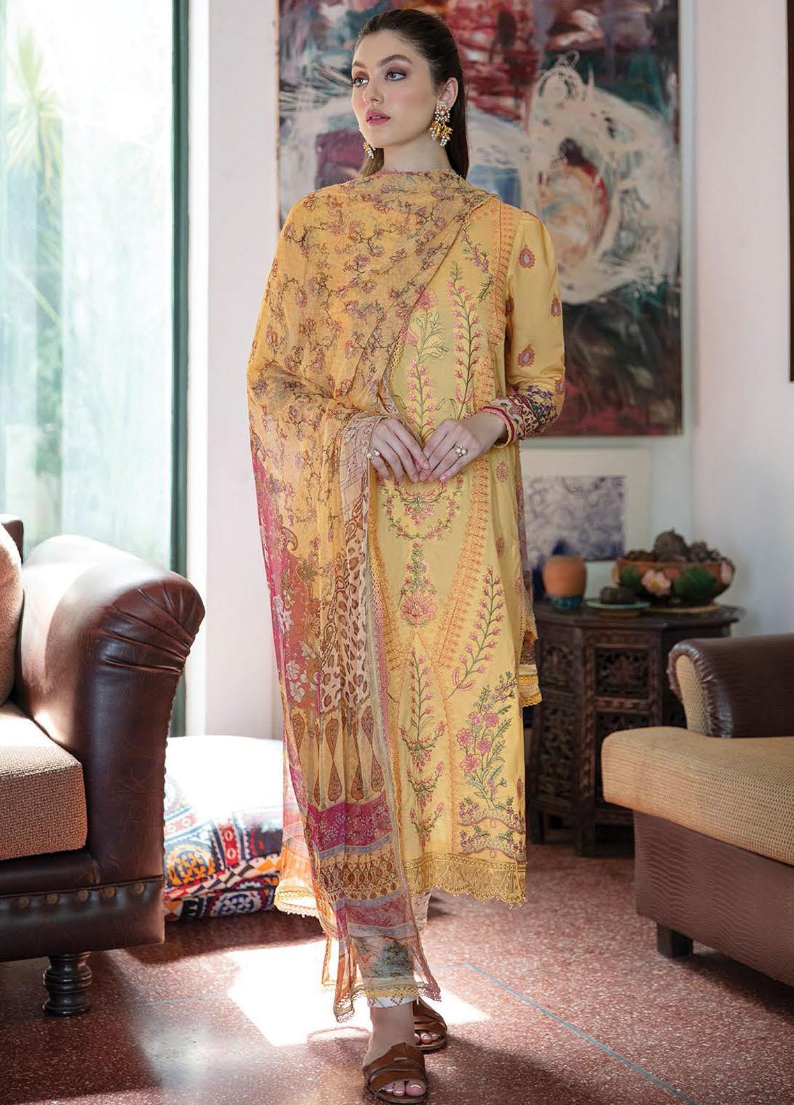 Aabyaan Embroidered Lawn Collection-100% Original Guaranteed