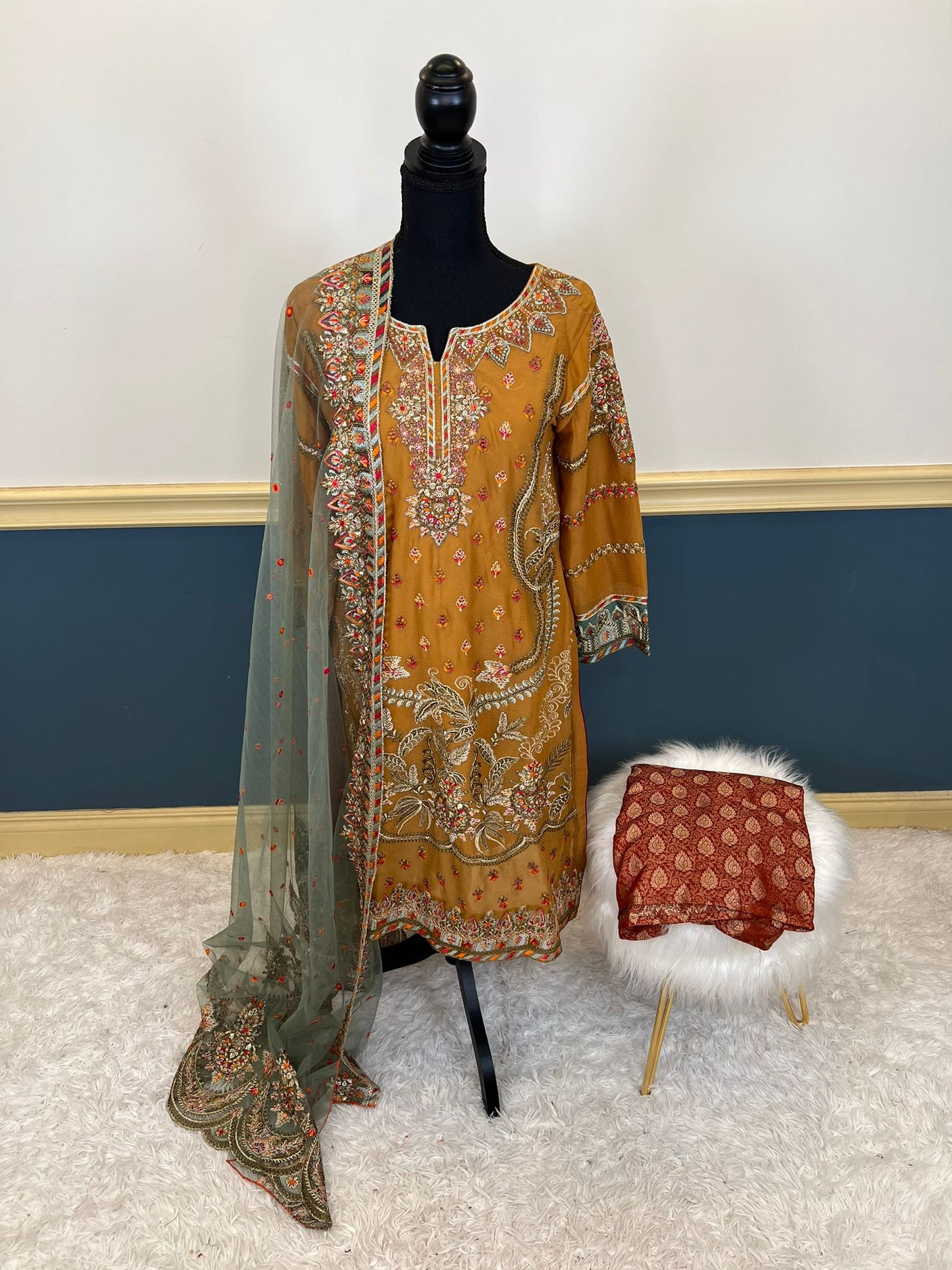 Pakistani Embroidered Party wear Ready To Ship