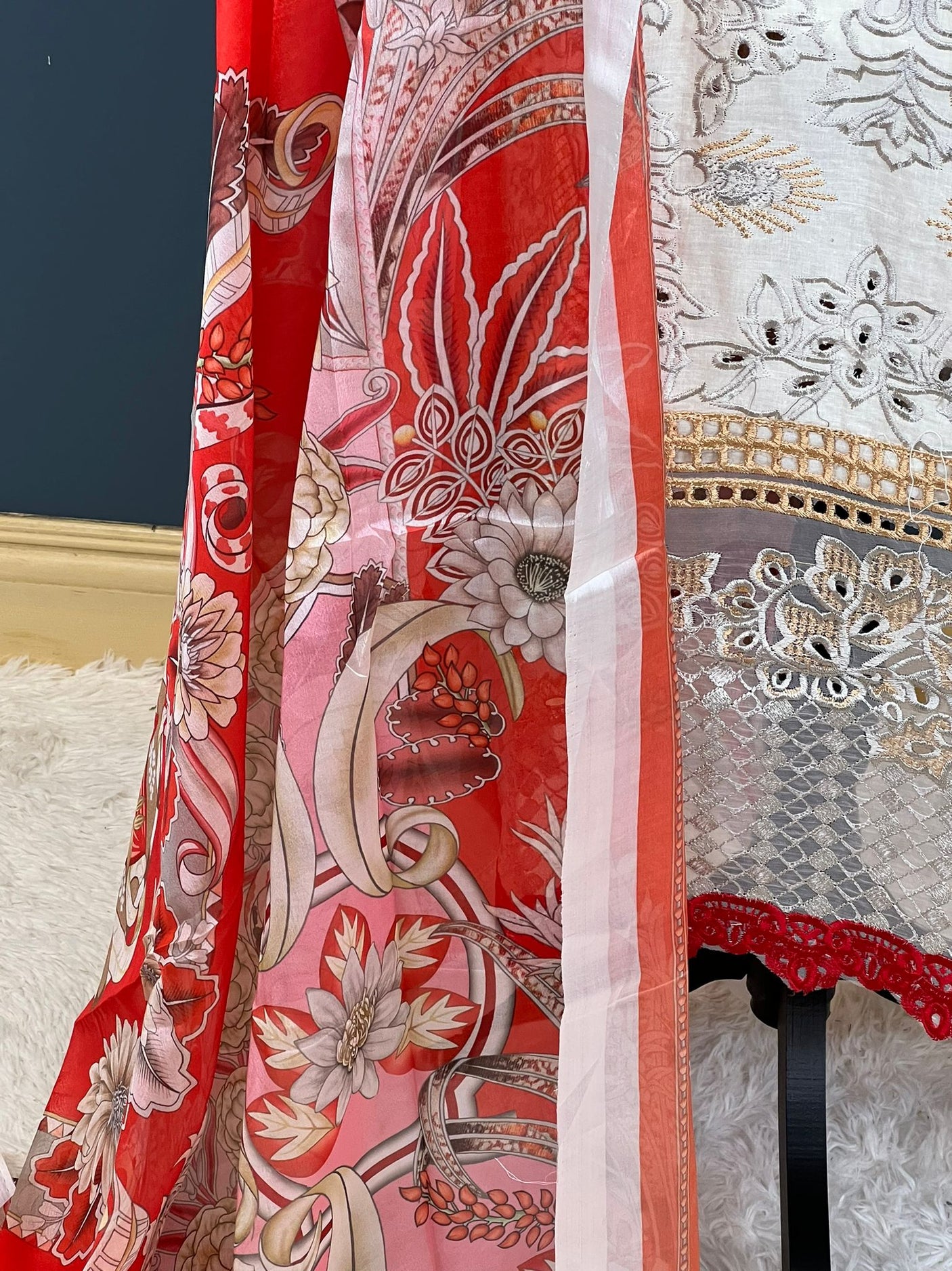 Pakistani Stitched Embroidered lawn Salwar kameez ready to ship