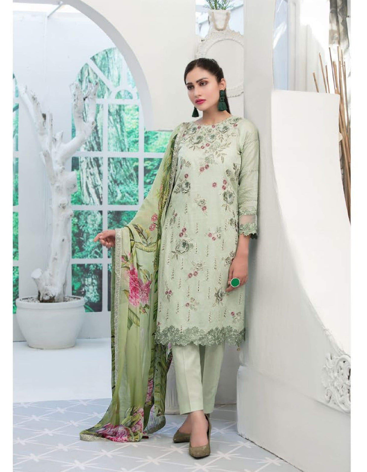 In-Vogue Luxury By Tawakkal Embroidered Lawn Collection 2021 -100% Original Guaranteed