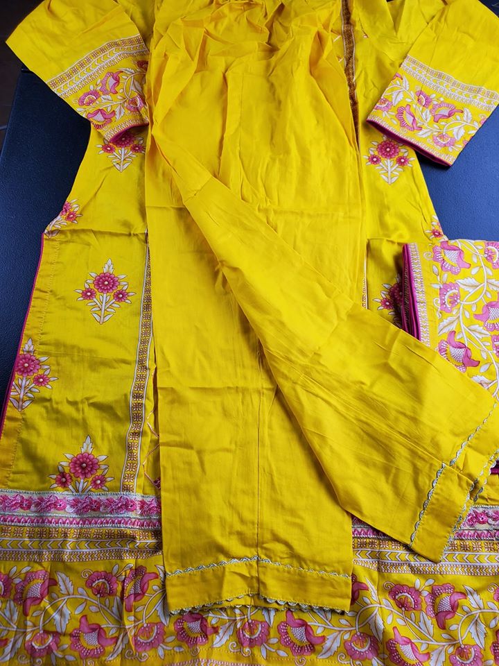 Pakistani Stitched Embroidery Lawn Suit Ready To Ship