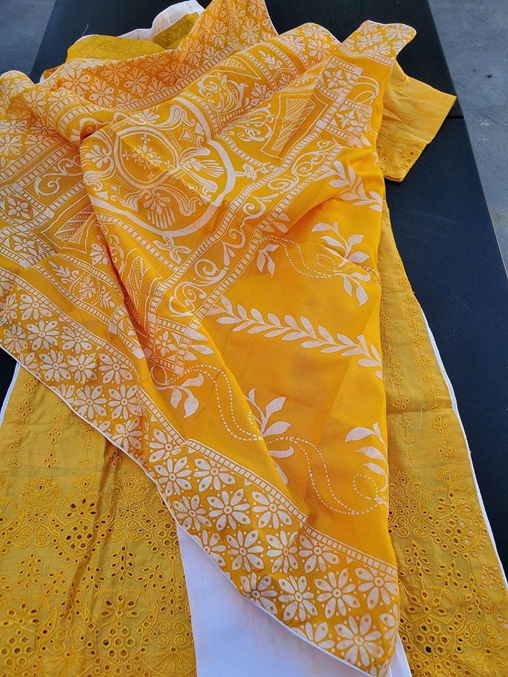 Pakistani Stitched Embroidery Lawn Suit Ready To Ship