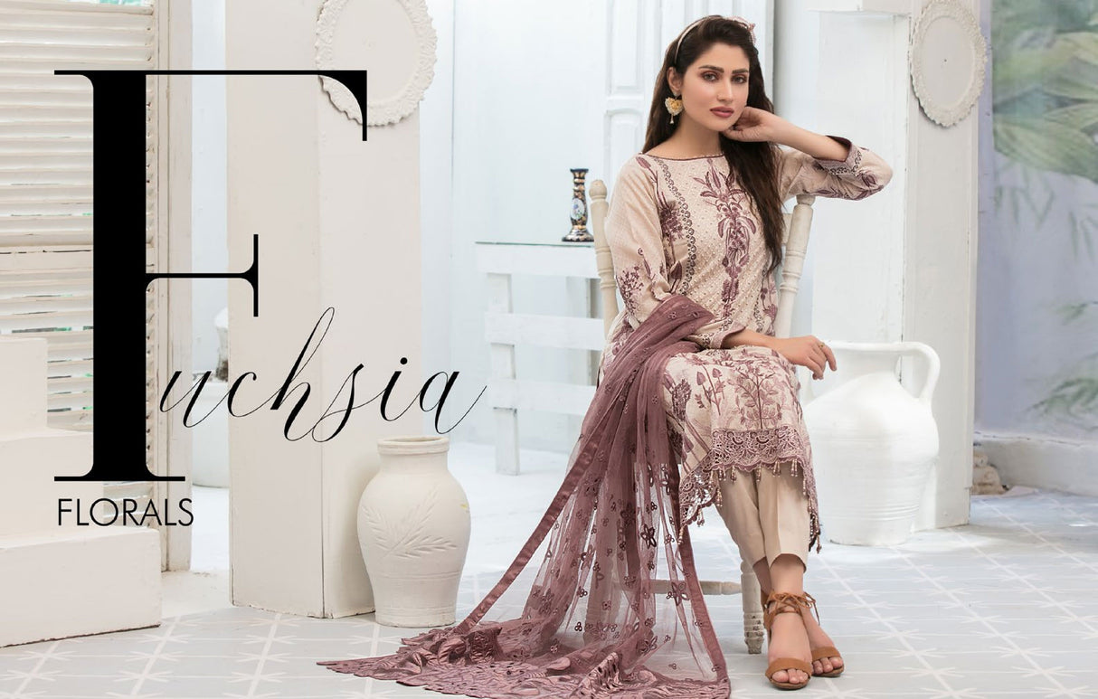 In-Vogue Luxury By Tawakkal Embroidered Lawn Collection 2021 -100% Original Guaranteed