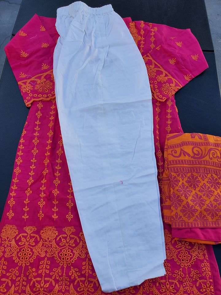 Pakistani Stitched Embroidery Lawn Suit Ready To Ship