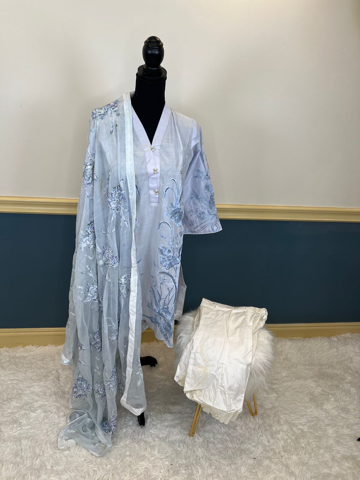 Pakistani Stitched Embroidery Party Wear Dresses Ready To Ship