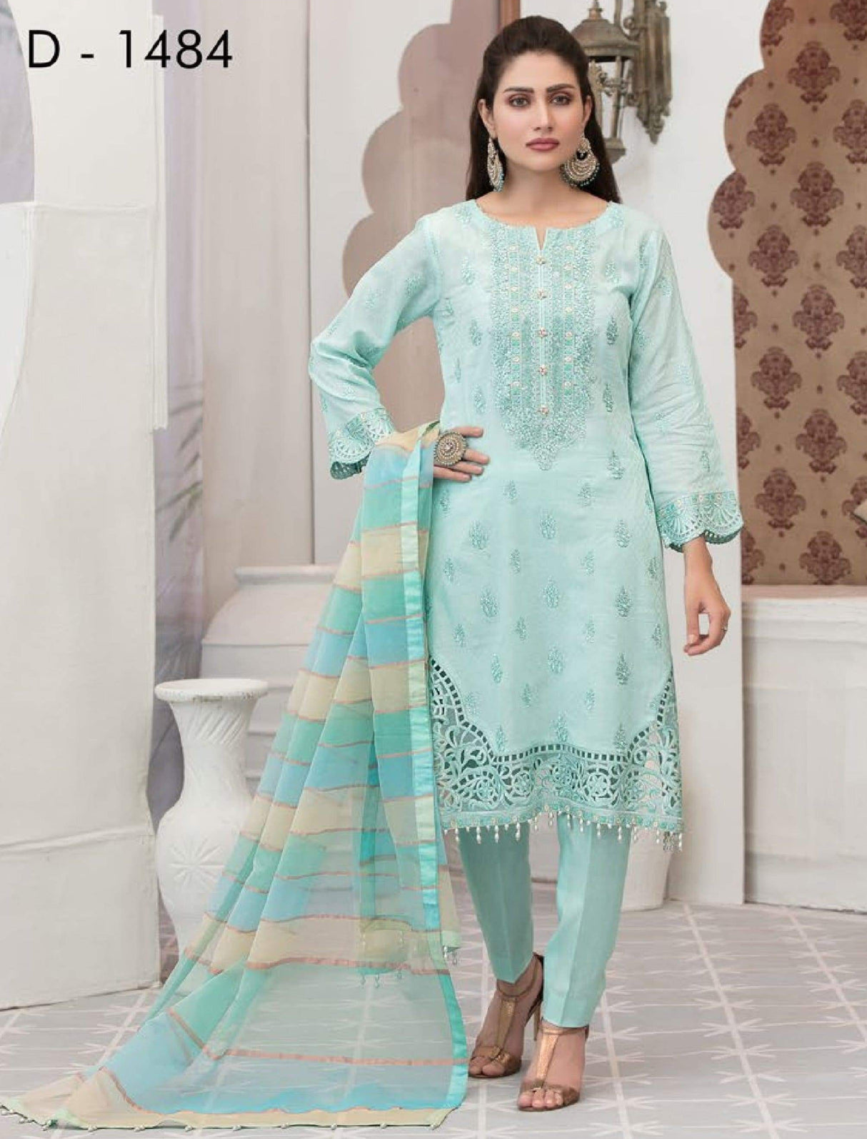 In-Vogue Luxury By Tawakkal Embroidered Lawn Collection 2021 -100% Original Guaranteed