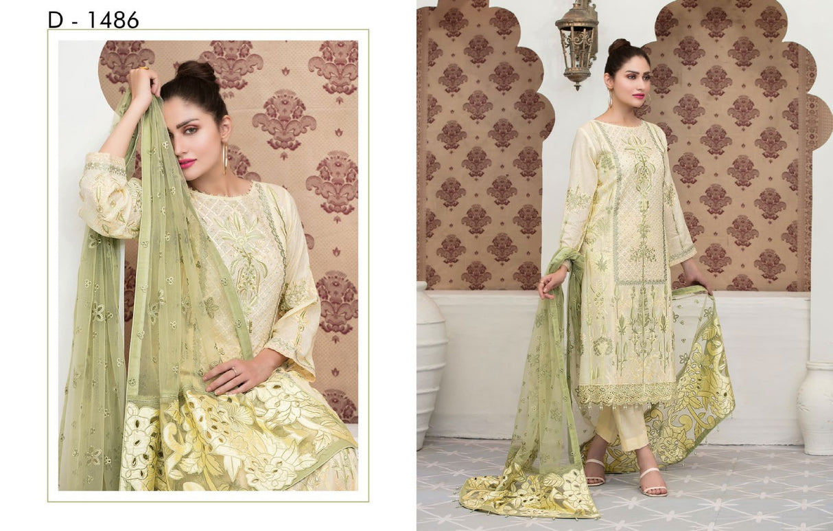 In-Vogue Luxury By Tawakkal Embroidered Lawn Collection 2021 -100% Original Guaranteed