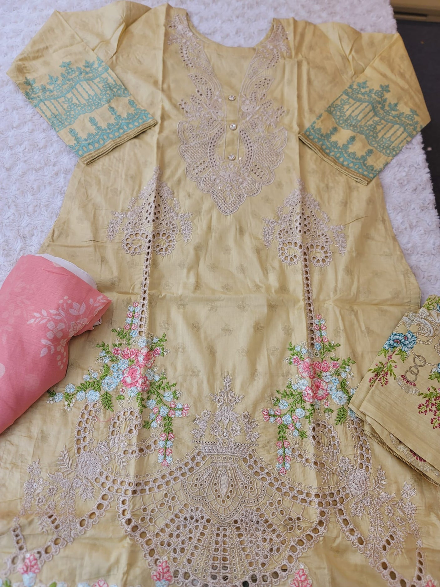 Pakistani Stitched Embroidered luxury lawn Dresses Ready To Ship