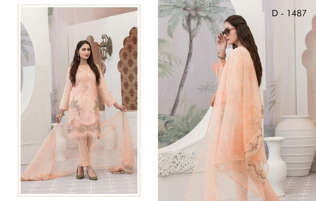 In-Vogue Luxury By Tawakkal Embroidered Lawn Collection 2021 -100% Original Guaranteed