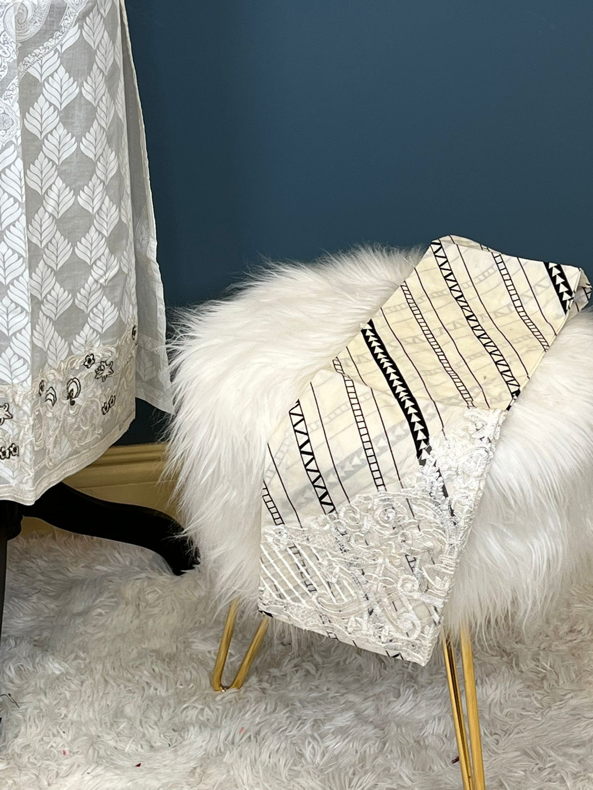 Indian Cotton Stitched Embroidery Suit Ready To Ship