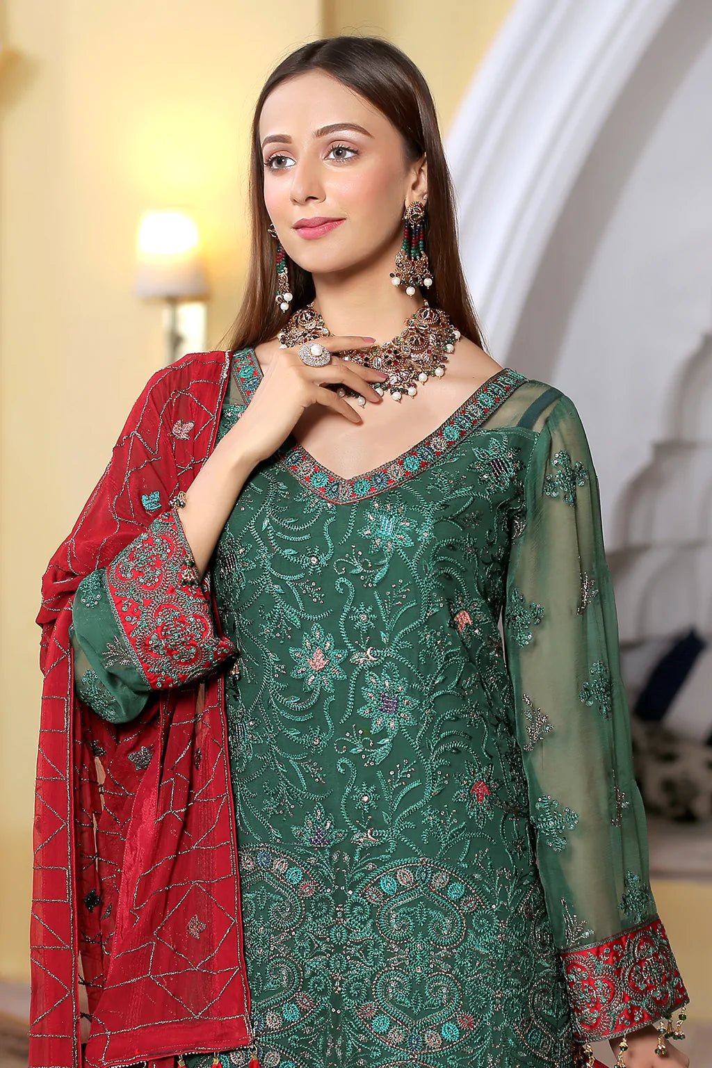 La'Fleur By Maryam's Chiffon Embroidered Collection