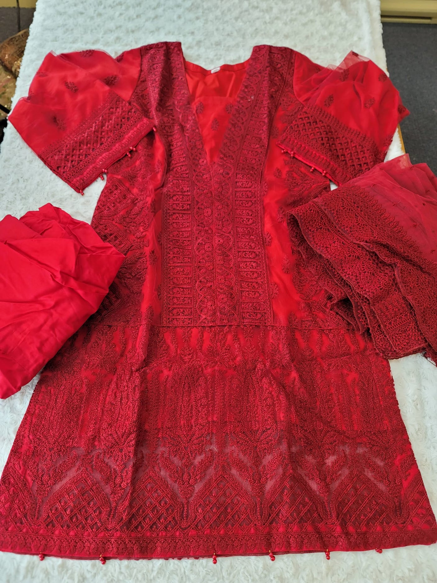 Pakistani Stitched Embroidery Party Wear Dresses Ready To Ship