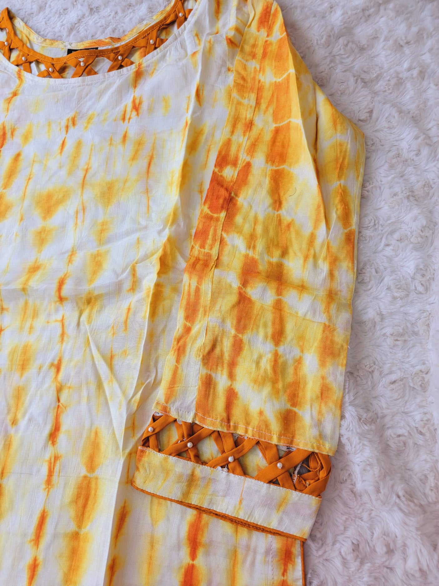 Pure silk tye dye designer salwer kamiz with pure chiffon dupatta