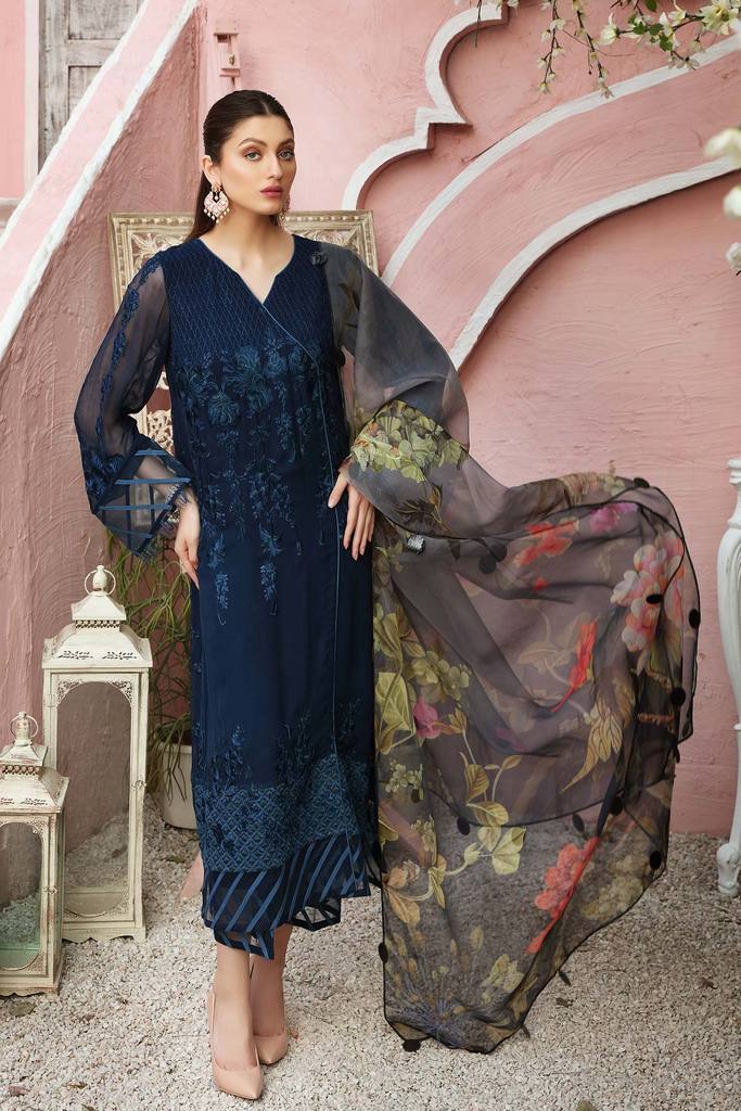 Charizma Chimmer Festive Chiffon Collection 2021-100% Original Guaranteed