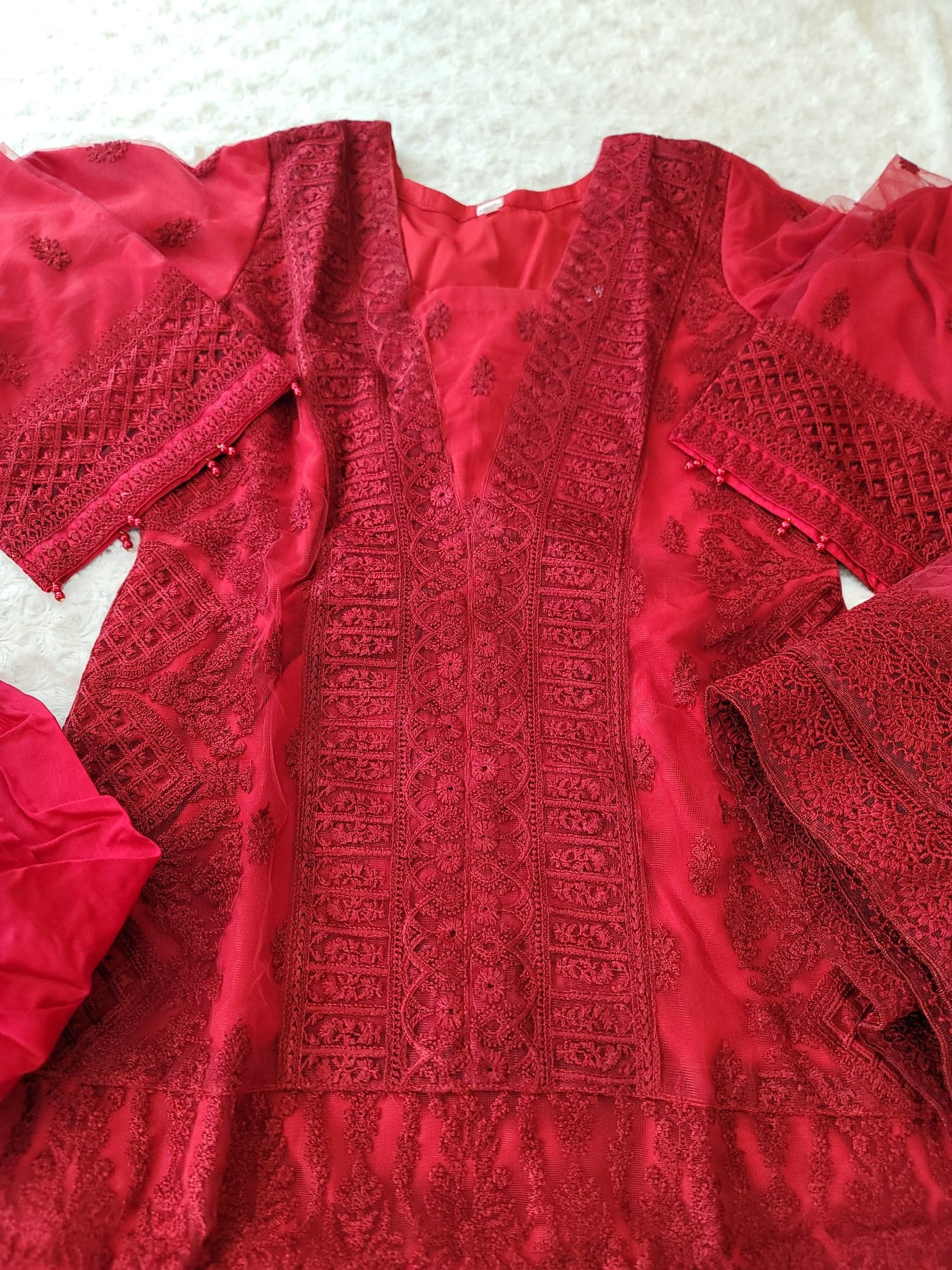 Pakistani Stitched Embroidery Party Wear Dresses Ready To Ship