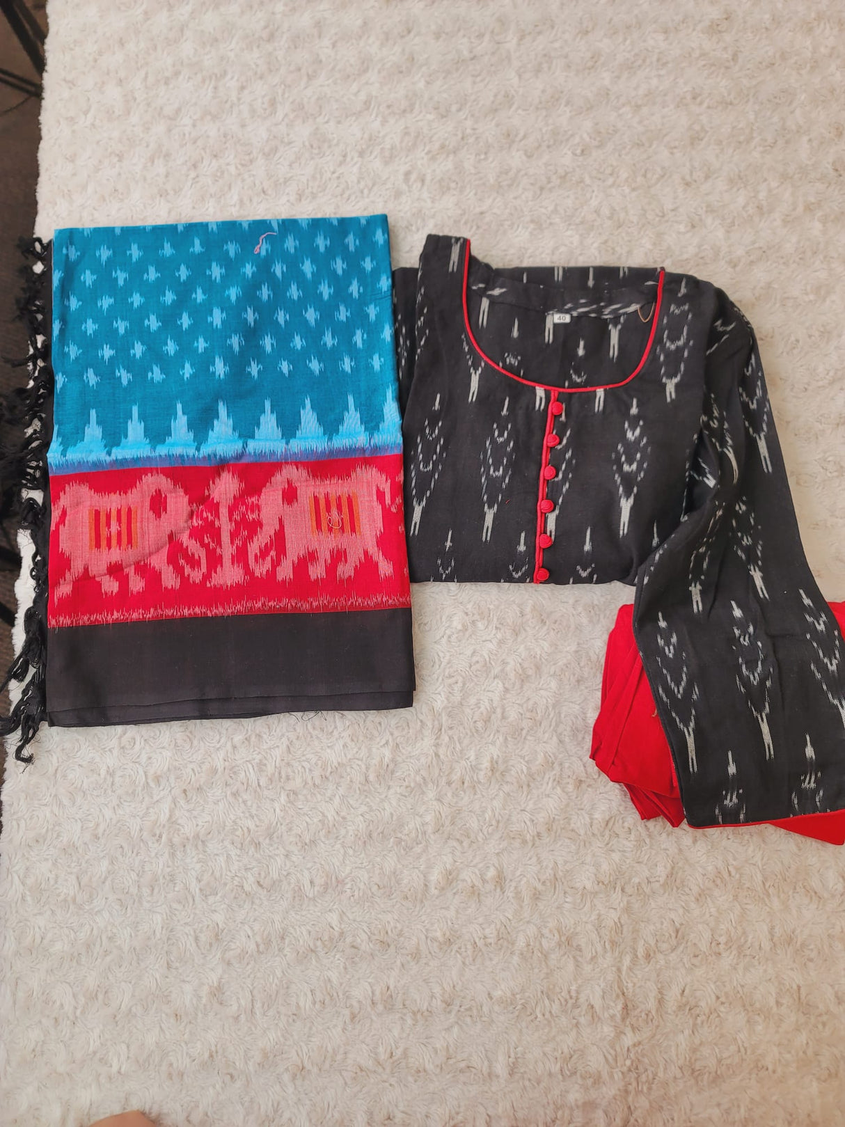 Handloom Ikkat Salwer Kamiz