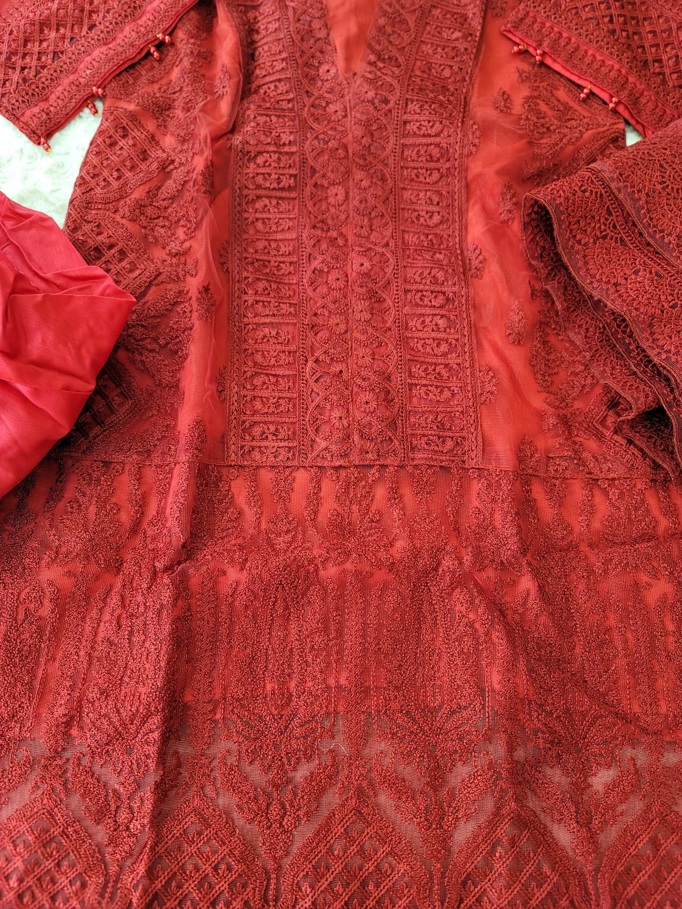 Pakistani Stitched Embroidery Party Wear Dresses Ready To Ship