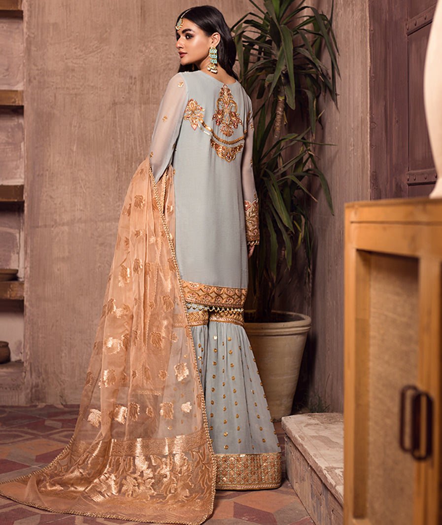 Zarif Festive Luxury Chiffon Embroidered 2021 -100% Original Guaranteed