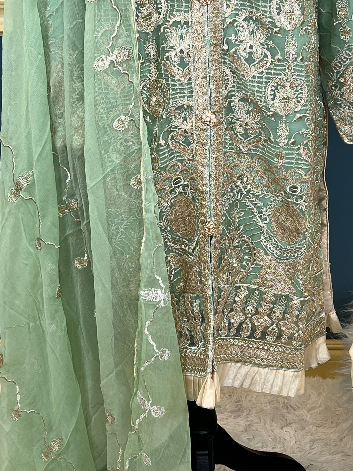 Pakistani Stitched Embroidery Party Wear Dresses Ready To Ship