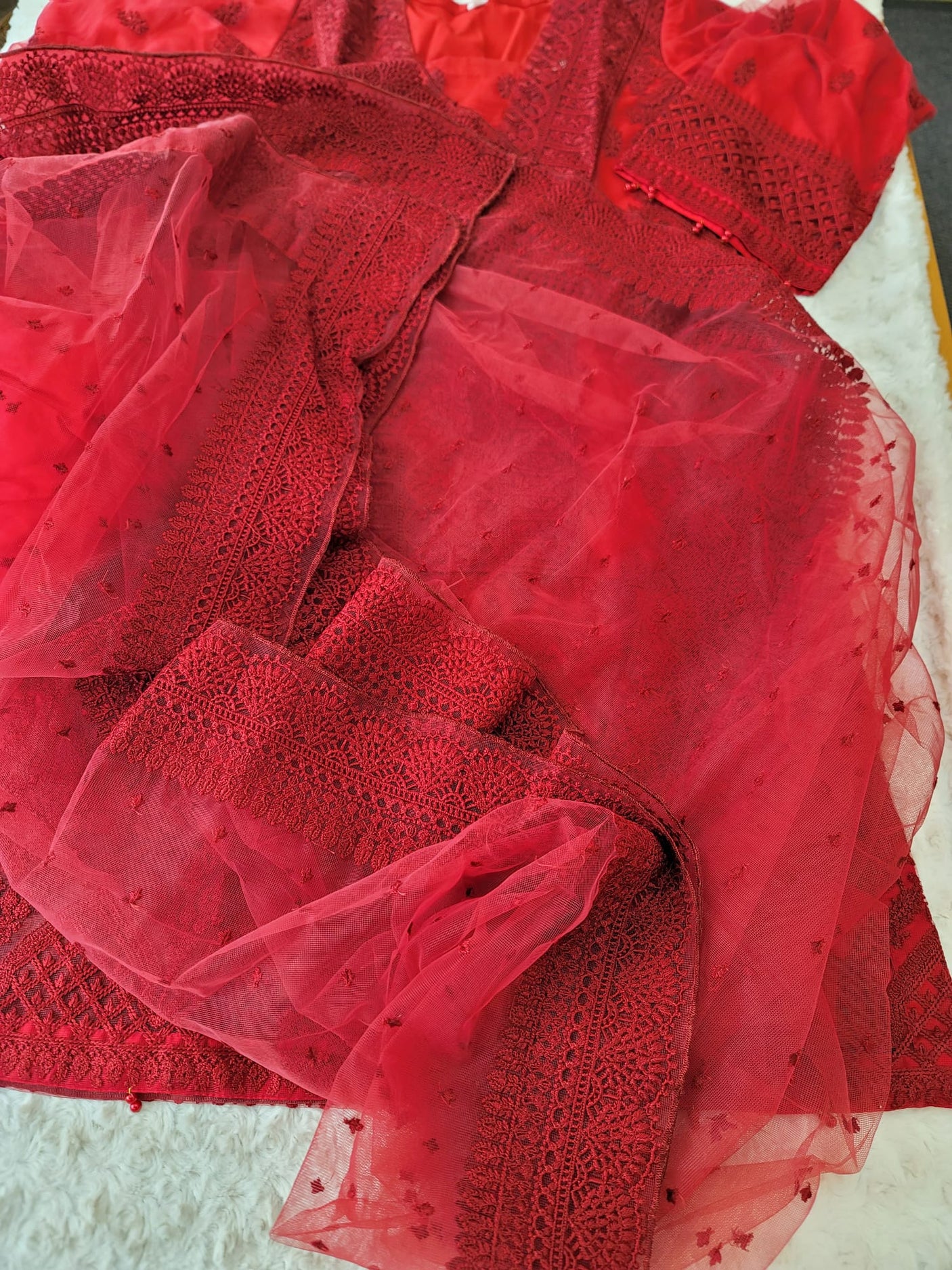 Pakistani Stitched Embroidery Party Wear Dresses Ready To Ship