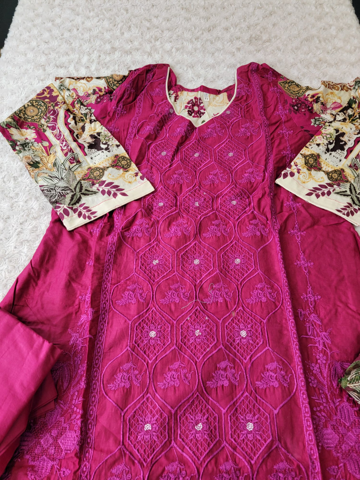 Pakistani Stitched Embroidery Lawn Suit Ready To Ship