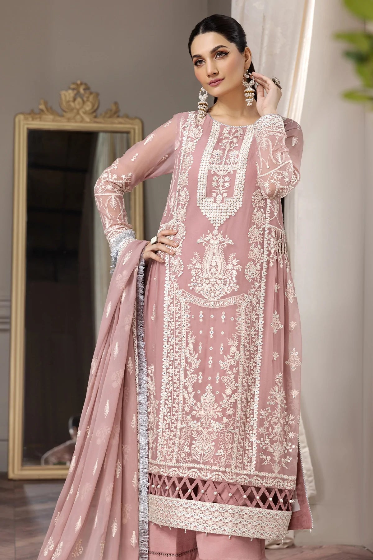 Alizeh Embroidered Chiffon Collection100% Original