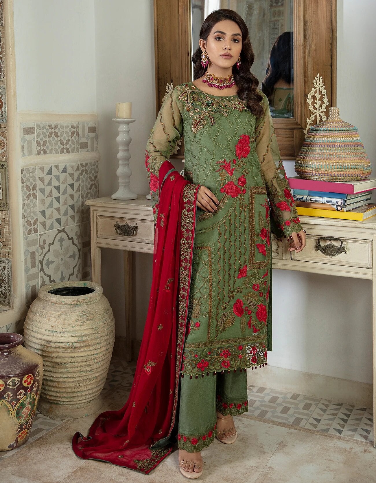 Le Festa by Emaan Adeel Chiffon Collection -100% Original Guaranteed