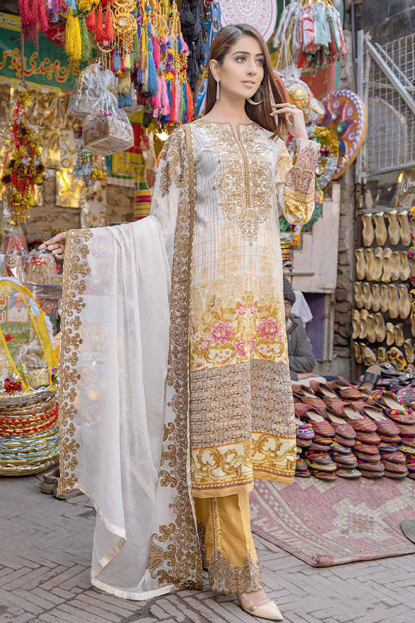 Johra Marry Gold Emb Swiss-100% Original Guaranteed