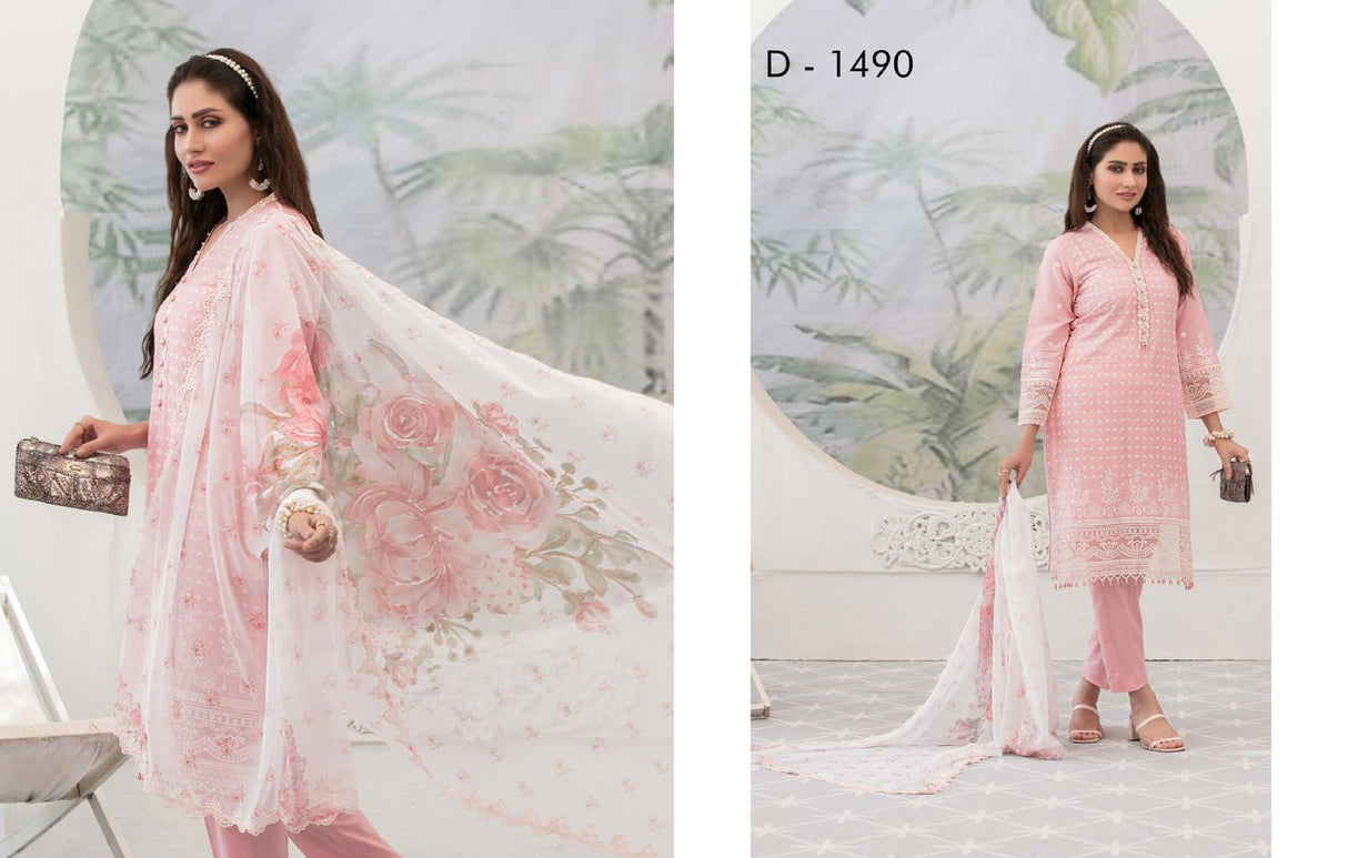 In-Vogue Luxury By Tawakkal Embroidered Lawn Collection 2021 -100% Original Guaranteed