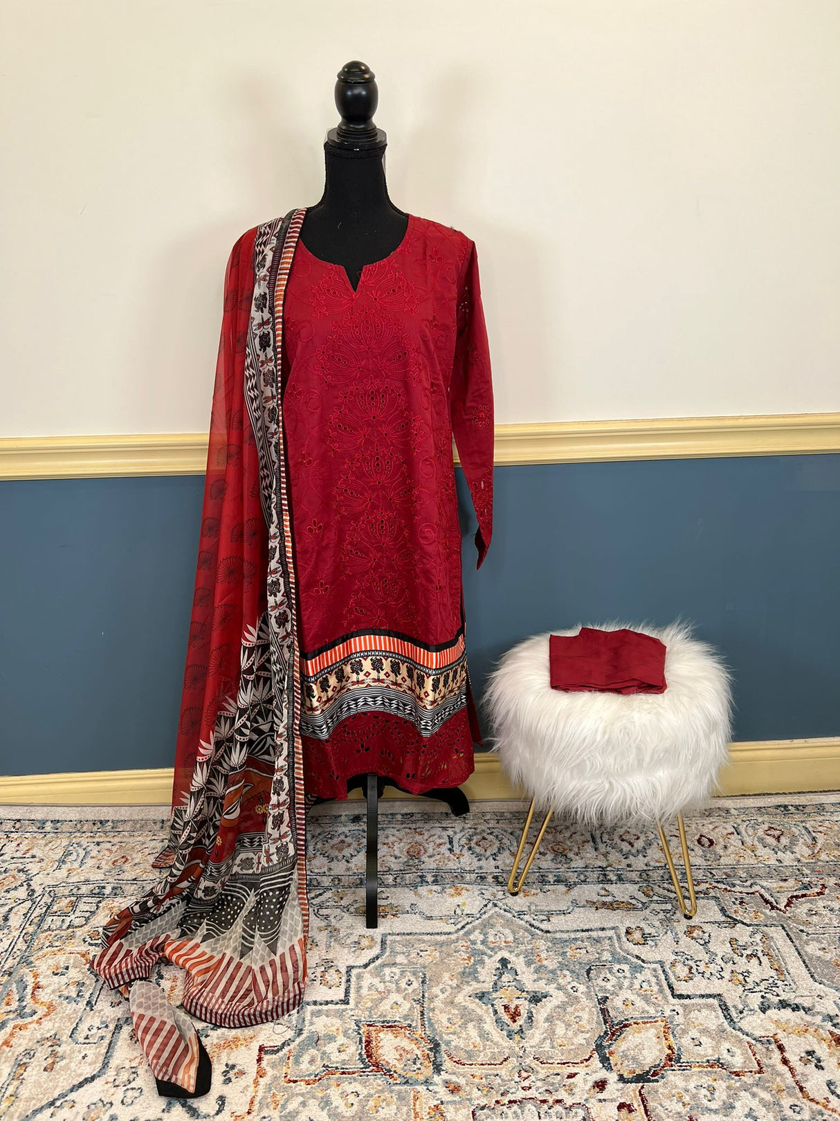 Luxury Embroidered lawn Ready To Ship