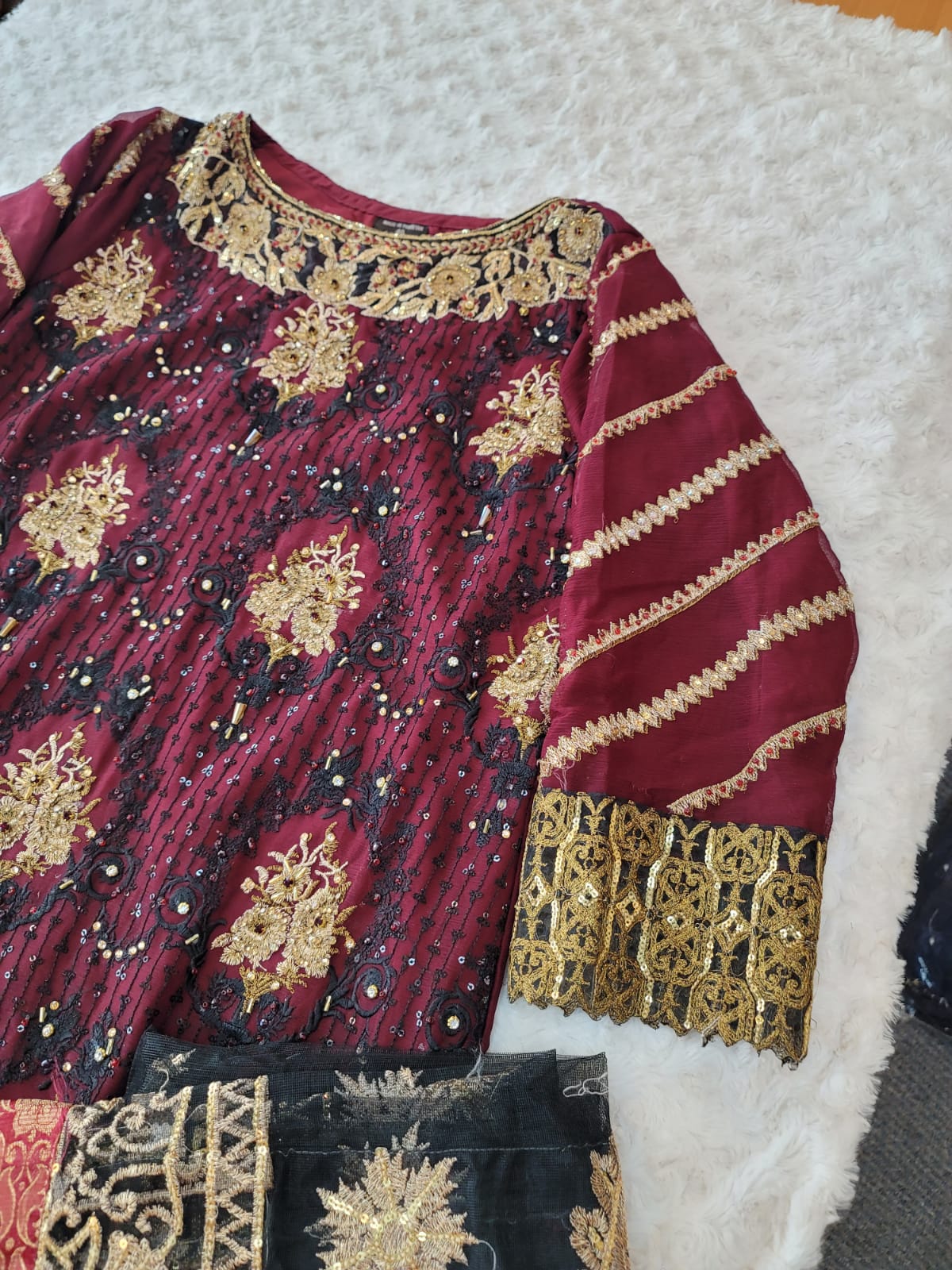 Pakistani Stitched Embroidery Party Wear Dresses Ready To Ship