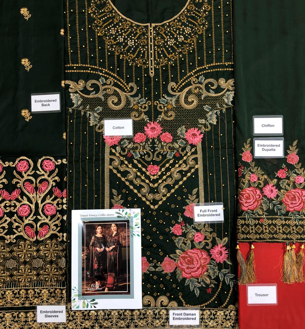 Pakistani Stitched Embroidery Party Wear Dresses Ready To Ship