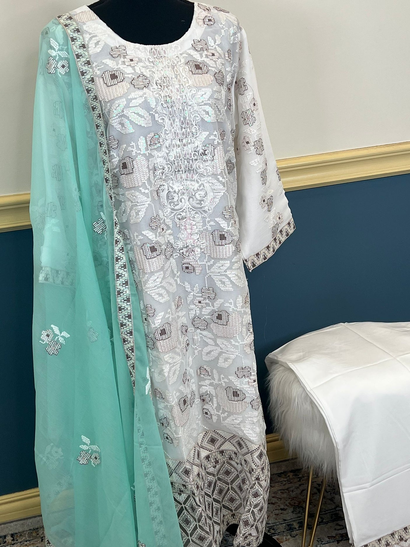 Pakistani Embroidered Party wear Ready To Ship