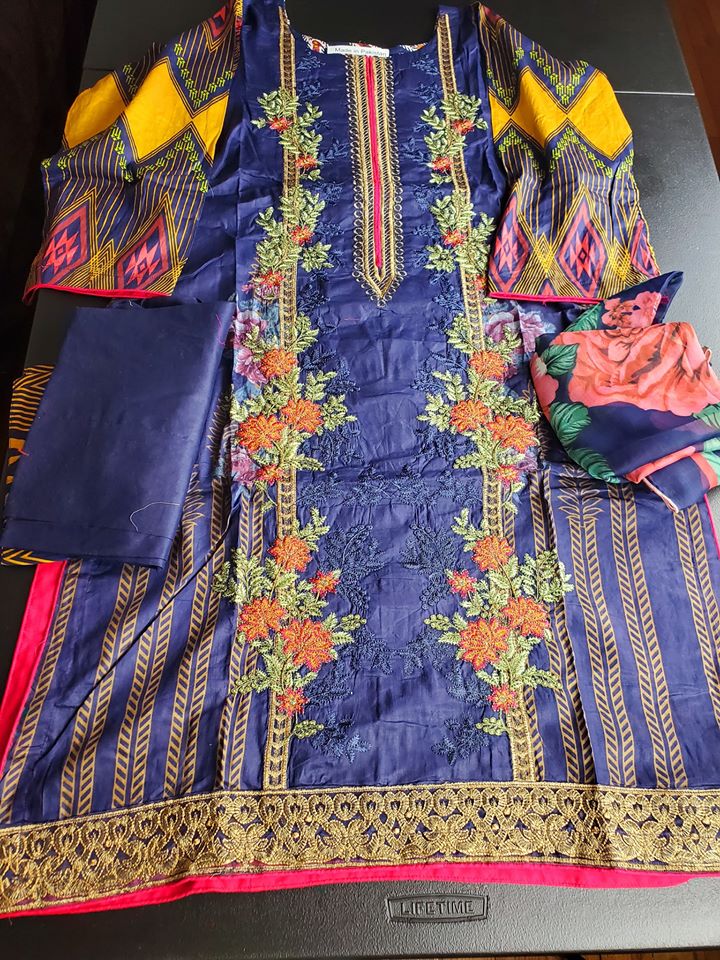 Pakistani Stitched Embroidery Lawn Ready To Ship