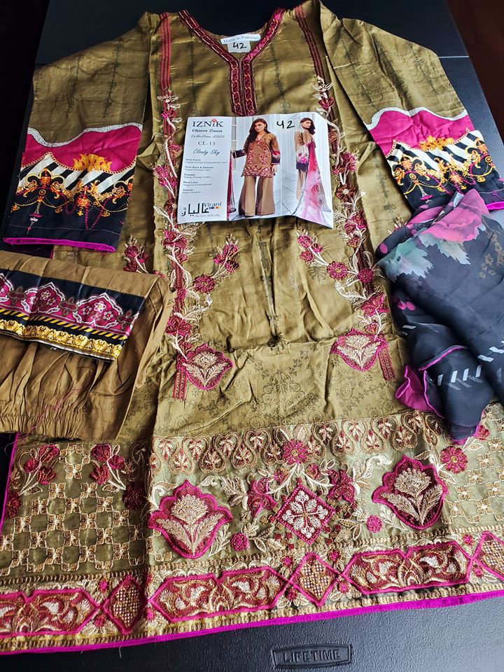 Pakistani Stitched Embroidery Lawn Ready To Ship