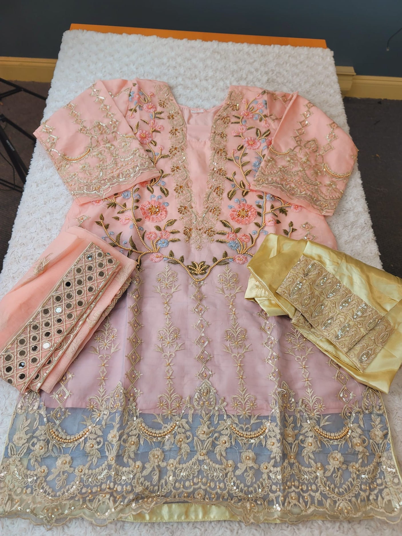 Pakistani Stitched Embroidery Party Wear Dresses Ready To Ship