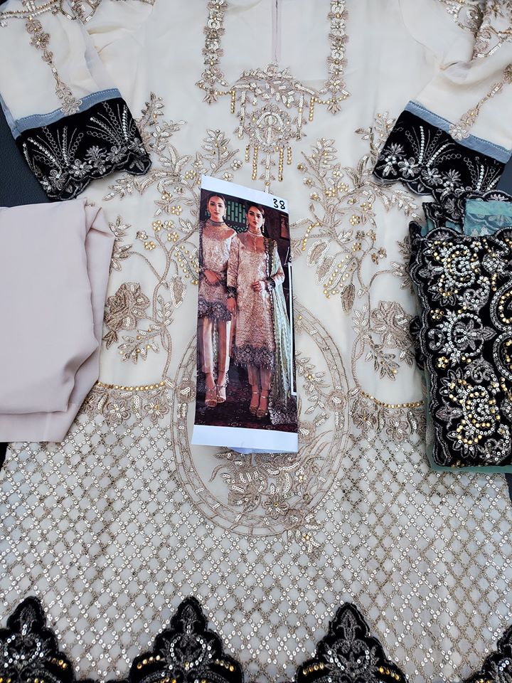 Pakistani Stitched Embroidery Party Wear Dresses Ready To Ship