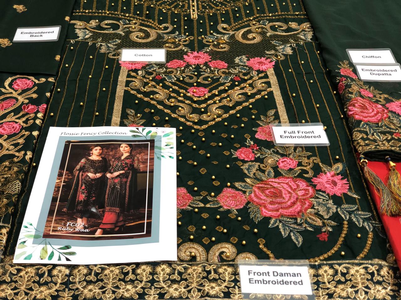 Pakistani Stitched Embroidery Party Wear Dresses Ready To Ship